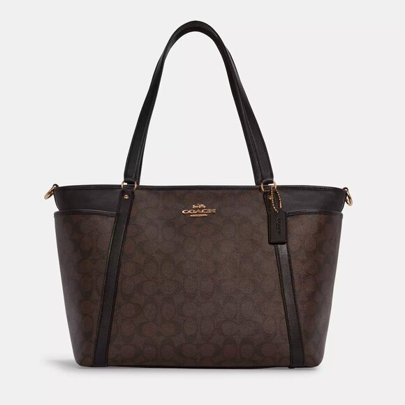 Nwt Coach Signature Logo Diaper Bag Duffle with Changing Pad - Picture 1 of 12